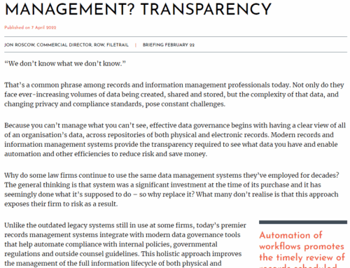 The Key to Better Data Management Transparency