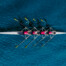 Rowing team on boat